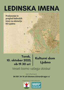 Ledinska imena Ljubno