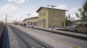 Prikaz železniškega postajališča Otoče (Tiring, d.o.o.)